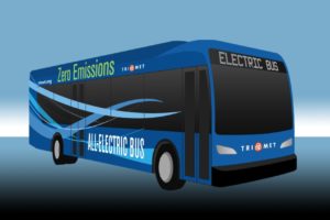 Trimet electric bus